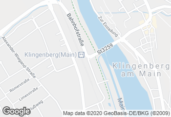 Karte mit Standort von Der Brotmacher Klingenberg / Café Bahnhof