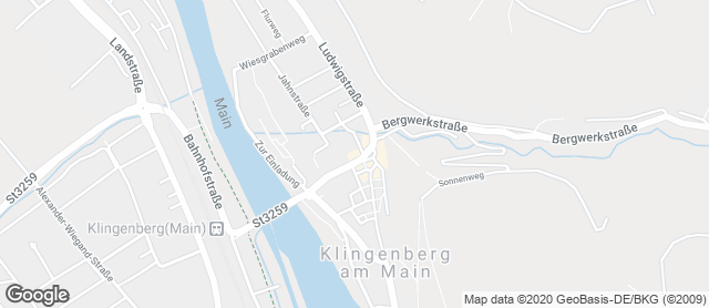 Karte mit Standort von Der Brotmacher Klingenberg / Café Rosengarten
