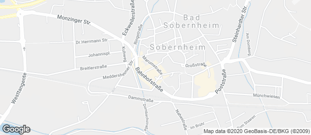 Karte mit Standort von Bäckerei Jens Fickinger