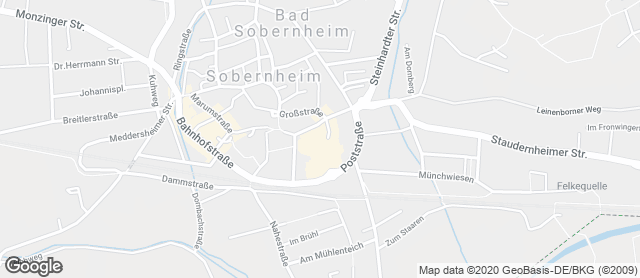 Karte mit Standort von Bäckerei "Die Lohners" - Bad Sobernheim