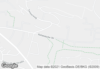 Karte mit Standort von Köhlers Vollkornbäckerei Am Hubland