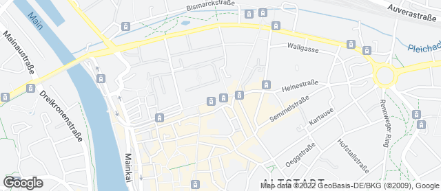 Karte mit Standort von Juliusspital-Bäckerei Scheckenbach