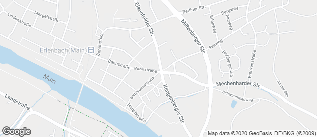 Karte mit Standort von Der Brotmacher Erlenbach / Café Raiffeisenbank
