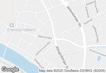 Karte mit Standort von Der Brotmacher Erlenbach / Café Raiffeisenbank