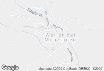 Karte mit Standort von Bäckerei Dalheimer