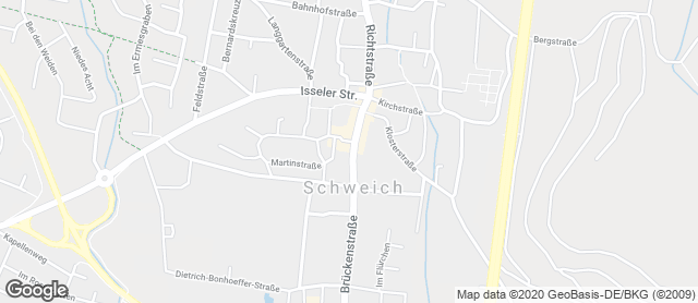 Karte mit Standort von Bäckerei Wintrich