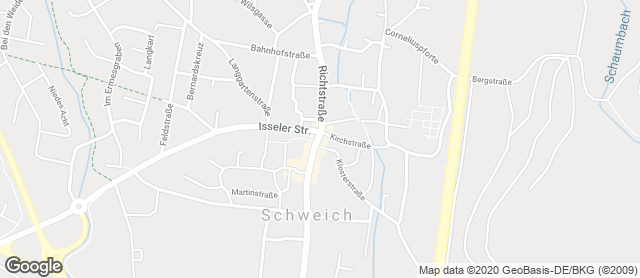 Karte mit Standort von Bäckerei Braunshausen