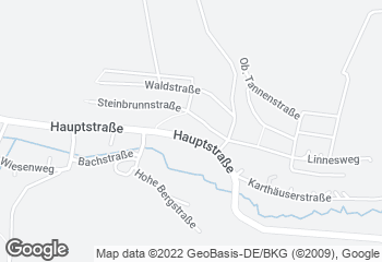 Karte mit Standort von Ruppertsbeck