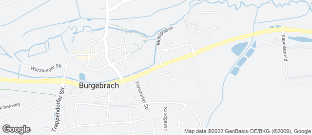Karte mit Standort von Bäckerei Burkard GmbH Kornmühle