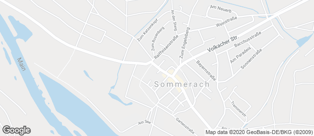Karte mit Standort von Bäckerei Schmitt Sommerach