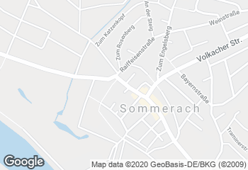 Karte mit Standort von Bäckerei Schmitt Sommerach