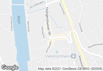 Karte mit Standort von Webers Landbäckerei