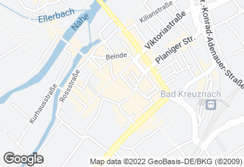 Karte mit Standort von Bäckerei "Die Lohners" - Bad Kreuznach