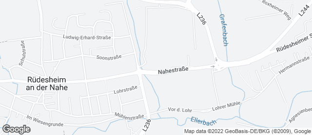Karte mit Standort von Bäckerei "Die Lohners" - Rüdesheim
