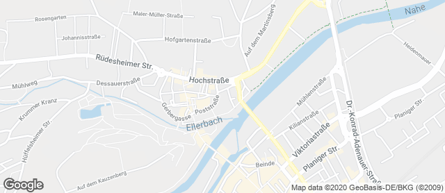 Karte mit Standort von Bäckerei Bender