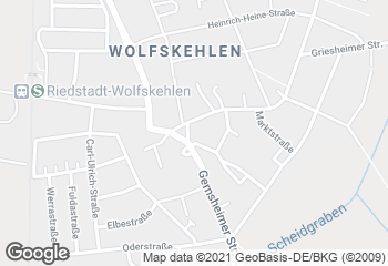 Karte mit Standort von Bäckerei Ewald