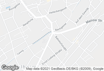 Karte mit Standort von Bäckerei Kindlmann