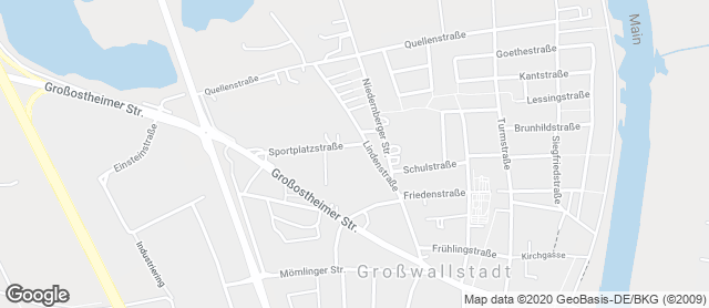 Karte mit Standort von Der Brotmacher Großwallstadt / Vorverkaufszone