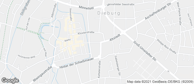 Karte mit Standort von Bäckerei Mai