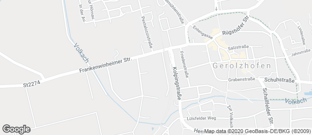 Karte mit Standort von Bäckerei Schmitt GmbH Filiale im Netto Gerolzhofen