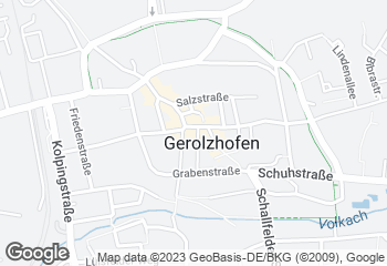 Karte mit Standort von StadtCafé Schmitt Gerolzhofen