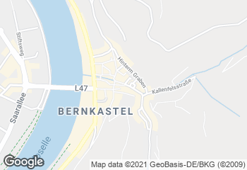 Karte mit Standort von Leckerbäcker Ruf in der Fußgängerzone Bernkastel