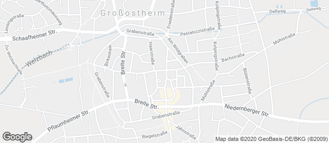 Karte mit Standort von Bäckerei Café Konditorei Kress