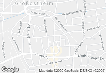 Karte mit Standort von Bäckerei Café Konditorei Kress