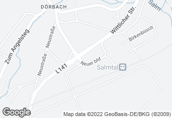 Karte mit Standort von Bäckerei "Die Lohners" - Salmtal