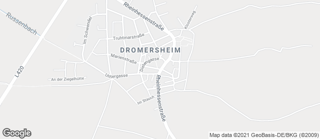 Karte mit Standort von Bäckerei Fleck