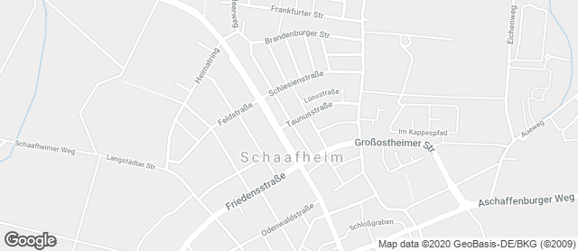 Karte mit Standort von Bäckerei Schachner - Café & Eis