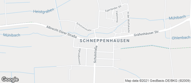 Karte mit Standort von Bäckerei Keller, Filiale Schneppenhausen