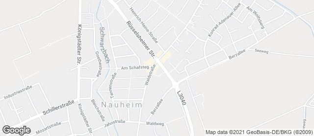 Karte mit Standort von Radkes Backstube Filiale Nauheim