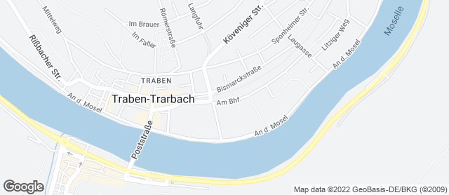 Karte mit Standort von Bäckerei "Die Lohners" - Traben-Trarbach