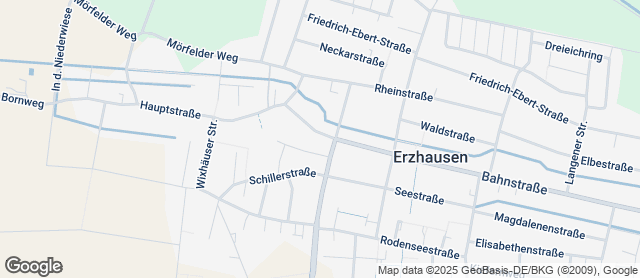 Karte mit Standort von Bäckerei Keller