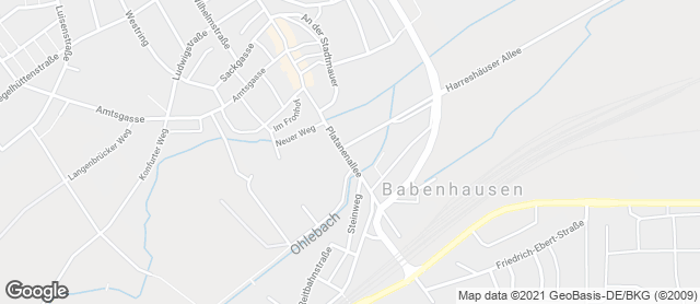 Karte mit Standort von Bäckerei Lautenschläger