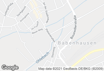 Karte mit Standort von Bäckerei Lautenschläger