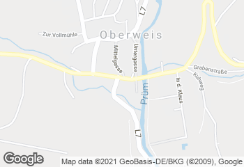 Karte mit Standort von Bäckerei Flesch GmbH Oberweis