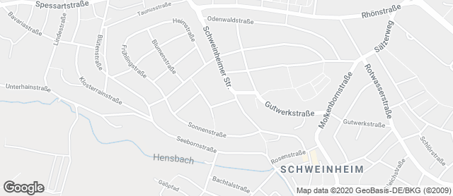 Karte mit Standort von Bäckerei Burger GmbH Filiale Schweinheim