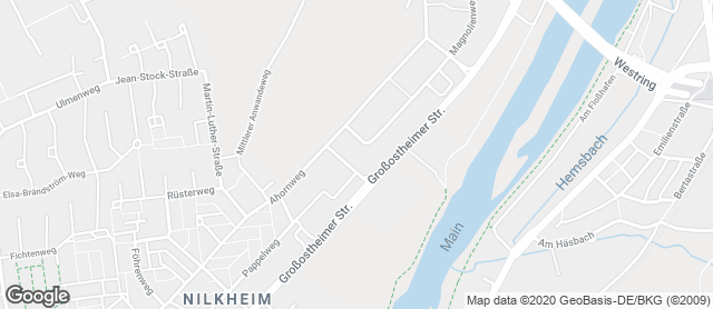 Karte mit Standort von Bäckerei Burger GmbH - Hauptgeschäft Nilkheim