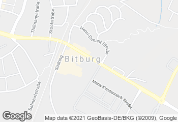 Karte mit Standort von Bäckerei Flesch GmbH Bitburg