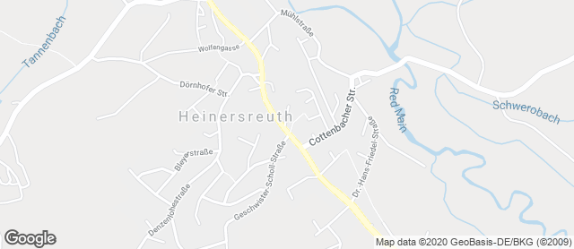 Karte mit Standort von Bäckerei Hübsch
