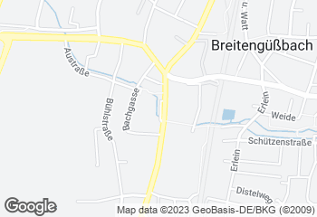 Karte mit Standort von Bäckerei Scharold
