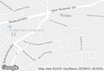 Karte mit Standort von Bäckerei Schäfer