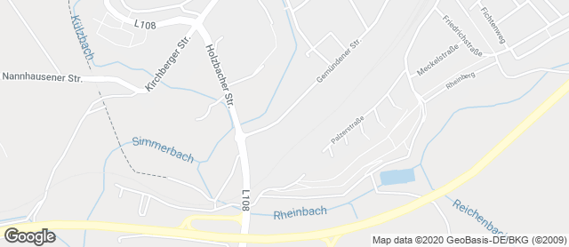 Karte mit Standort von Bäckerei Café Dhein