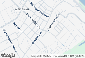 Karte mit Standort von Backhaus Schröer - Portlandstraße (Ecke Portland-Bleichstraße)