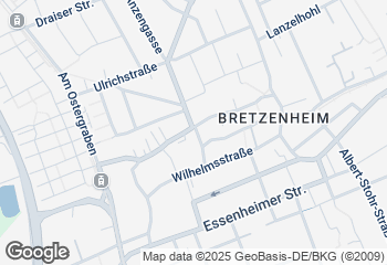 Karte mit Standort von Backhaus Schröer - Bretzenheim