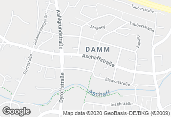 Karte mit Standort von Bäckerei Burger GmbH Filiale  -Damm