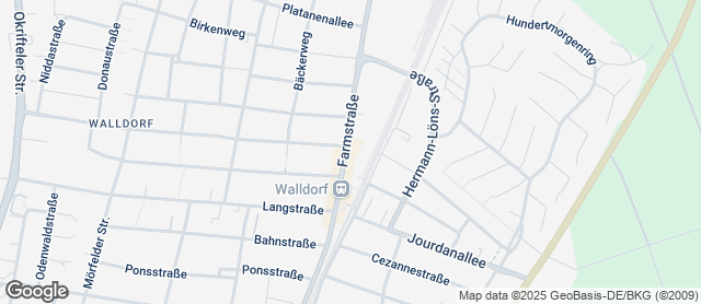 Karte mit Standort von Der Bäcker Eifler -  Mörfelden Walldorf