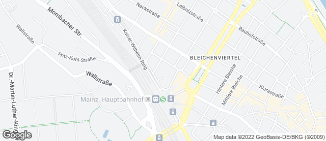 Karte mit Standort von Bäckerei "Die Lohners" - Mainz